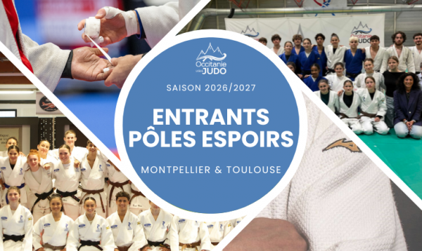 Rentrée sportive 2026 : les admis aux Pôles Espoirs Judo de Montpellier et Toulouse